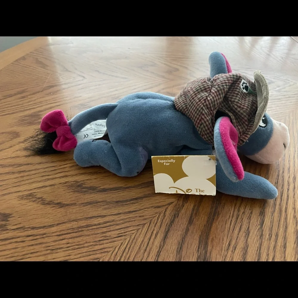 VINTAGE Disney Store Eeyore Plush Doll 11 inches